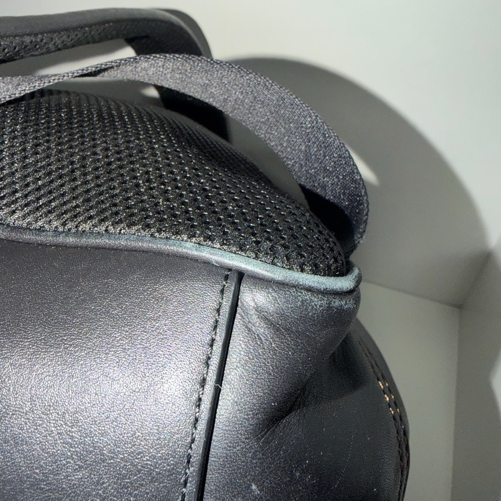 Coach Black Leather Backpack with Bonus Coach Wallet - Picture 8 of 10